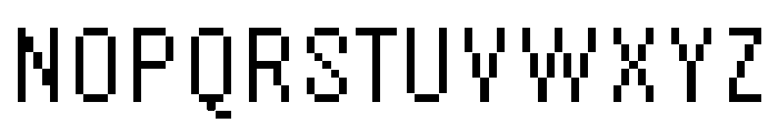 Raster Gothic Fourteen Regular Font UPPERCASE
