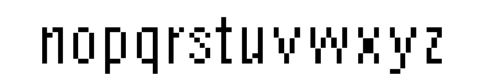 Raster Gothic Fourteen Regular Font LOWERCASE