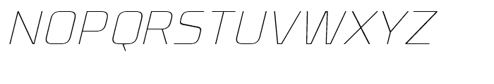 RBNo31 Thin Italic Font UPPERCASE