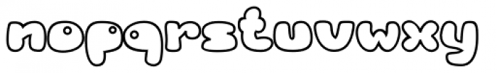 RB Bubble Flight Outlined Font LOWERCASE