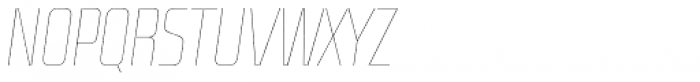 RBNo2.1 b Hairline Italic Font UPPERCASE