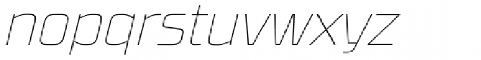 RBNo3.1 Thin Italic Font LOWERCASE