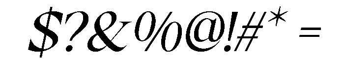 RCL Prime Serif Italic Font OTHER CHARS