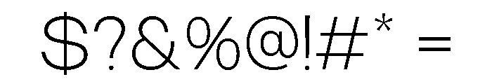 RCL Sentino Extra Light Font OTHER CHARS