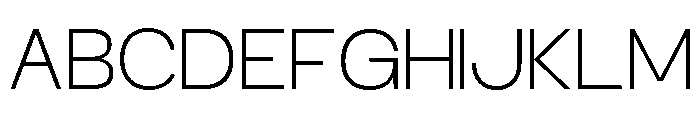 RCL Sentino Extra Light Font UPPERCASE