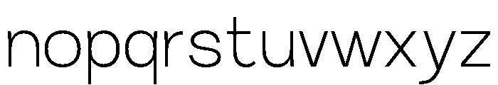 RCL Sentino Extra Light Font LOWERCASE
