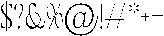 RCL Arviel Thin otf (100) Font OTHER CHARS