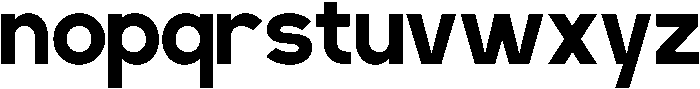 RCL Back One Bold otf (700) Font LOWERCASE