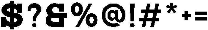 RCL Bricko Bold otf (700) Font OTHER CHARS