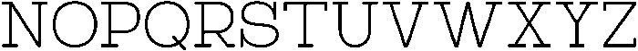 RCL Bricko Extra Light otf (200) Font UPPERCASE