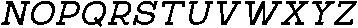 RCL Bricko Italic otf (400) Font UPPERCASE