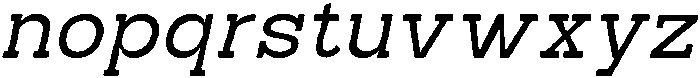 RCL Bricko Italic otf (400) Font LOWERCASE