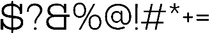 RCL Bricko Light otf (300) Font OTHER CHARS
