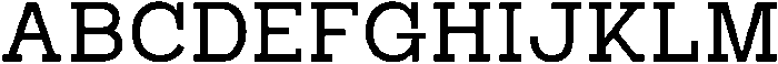 RCL Bricko Regular otf (400) Font UPPERCASE
