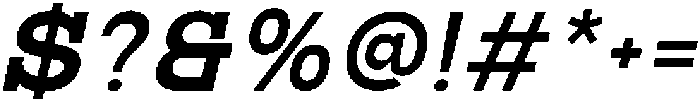 RCL Bricko Semi Bold Italic otf (600) Font OTHER CHARS