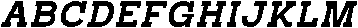 RCL Bricko Semi Bold Italic otf (600) Font UPPERCASE