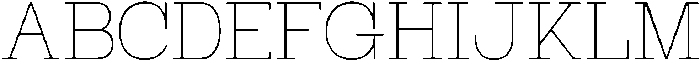 RCL Bricko Thin otf (100) Font UPPERCASE