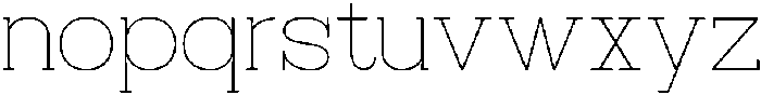 RCL Bricko Thin otf (100) Font LOWERCASE