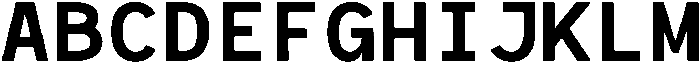 RCL Monoskrn Bold otf (700) Font UPPERCASE
