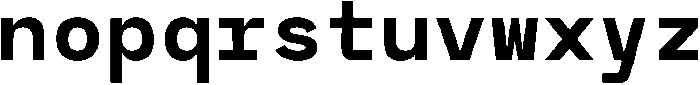 RCL Monoskrn Bold otf (700) Font LOWERCASE