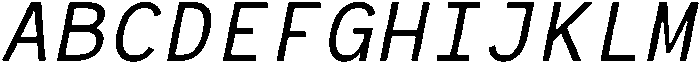 RCL Monoskrn Italic otf (400) Font UPPERCASE