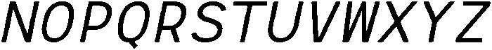 RCL Monoskrn Italic otf (400) Font UPPERCASE