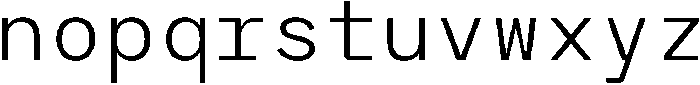 RCL Monoskrn Light otf (300) Font LOWERCASE