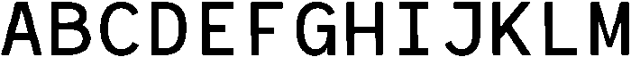 RCL Monoskrn Medium otf (500) Font UPPERCASE