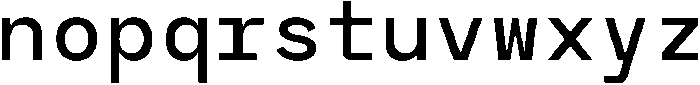 RCL Monoskrn Medium otf (500) Font LOWERCASE