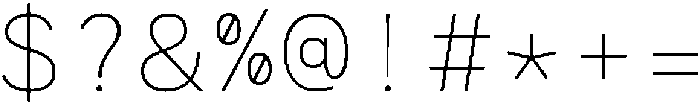 RCL Monoskrn Thin otf (100) Font OTHER CHARS