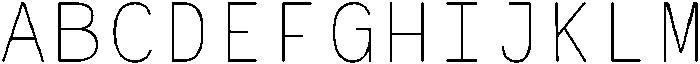 RCL Monoskrn Thin otf (100) Font UPPERCASE
