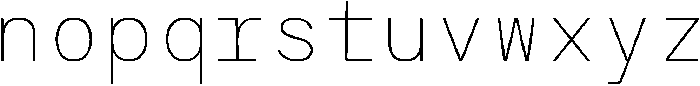 RCL Monoskrn Thin otf (100) Font LOWERCASE