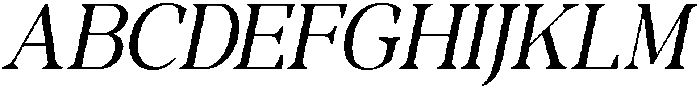 RCL Morland Italic otf (400) Font UPPERCASE