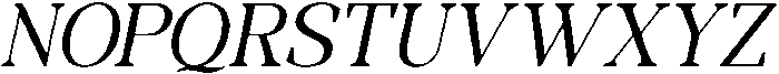 RCL Morland Italic otf (400) Font UPPERCASE
