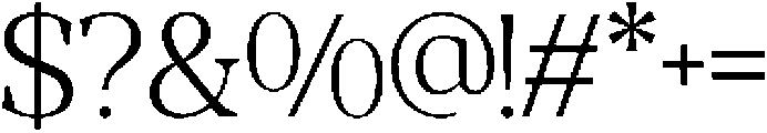 RCL Morland Light otf (300) Font OTHER CHARS