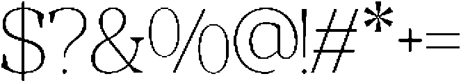 RCL Morland Thin otf (100) Font OTHER CHARS