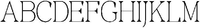 RCL Morland Thin otf (100) Font UPPERCASE
