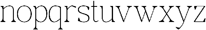 RCL Morland Thin otf (100) Font LOWERCASE