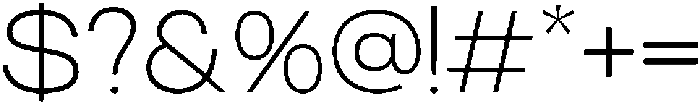 RCL Sentino Expanded Extra Light otf (200) Font OTHER CHARS