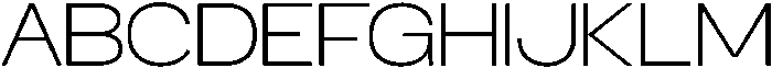RCL Sentino Expanded Extra Light otf (200) Font UPPERCASE