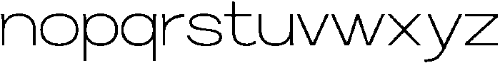 RCL Sentino Expanded Extra Light otf (200) Font LOWERCASE