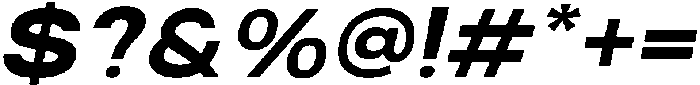 RCL Sentino Expanded Italic Black otf (900) Font OTHER CHARS