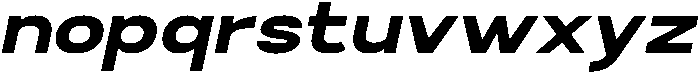 RCL Sentino Expanded Italic Black otf (900) Font LOWERCASE