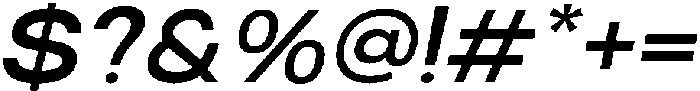 RCL Sentino Expanded Italic Bold otf (700) Font OTHER CHARS