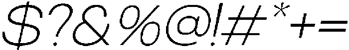 RCL Sentino Expanded Italic Extra Light otf (200) Font OTHER CHARS