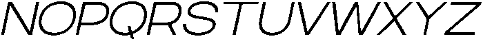 RCL Sentino Expanded Italic Light otf (300) Font UPPERCASE