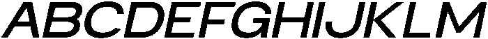 RCL Sentino Expanded Italic Semi Bold otf (600) Font UPPERCASE