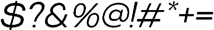 RCL Sentino Expanded Italic otf (400) Font OTHER CHARS