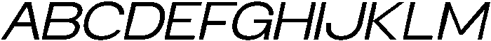 RCL Sentino Expanded Italic otf (400) Font UPPERCASE