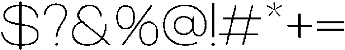 RCL Sentino Expanded Thin otf (100) Font OTHER CHARS